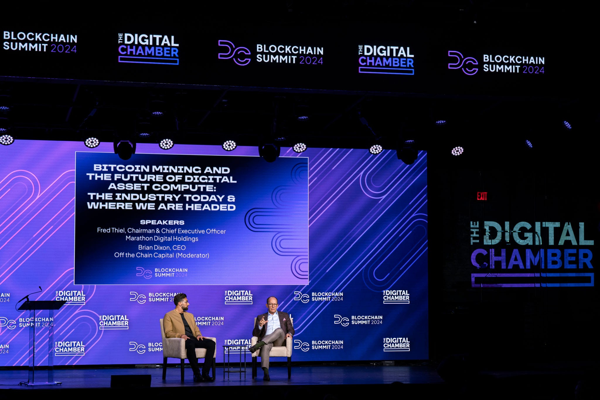 Crypto Trading Summit Conference Stage Banner